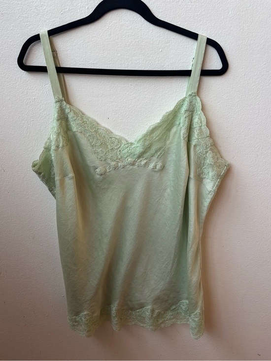 INC International Concepts Tops - Inc international Light Green Lace-Trim Camisole Top